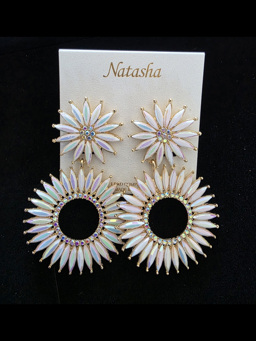 Natasha Couture Iridescent Pearl Color Sunburst